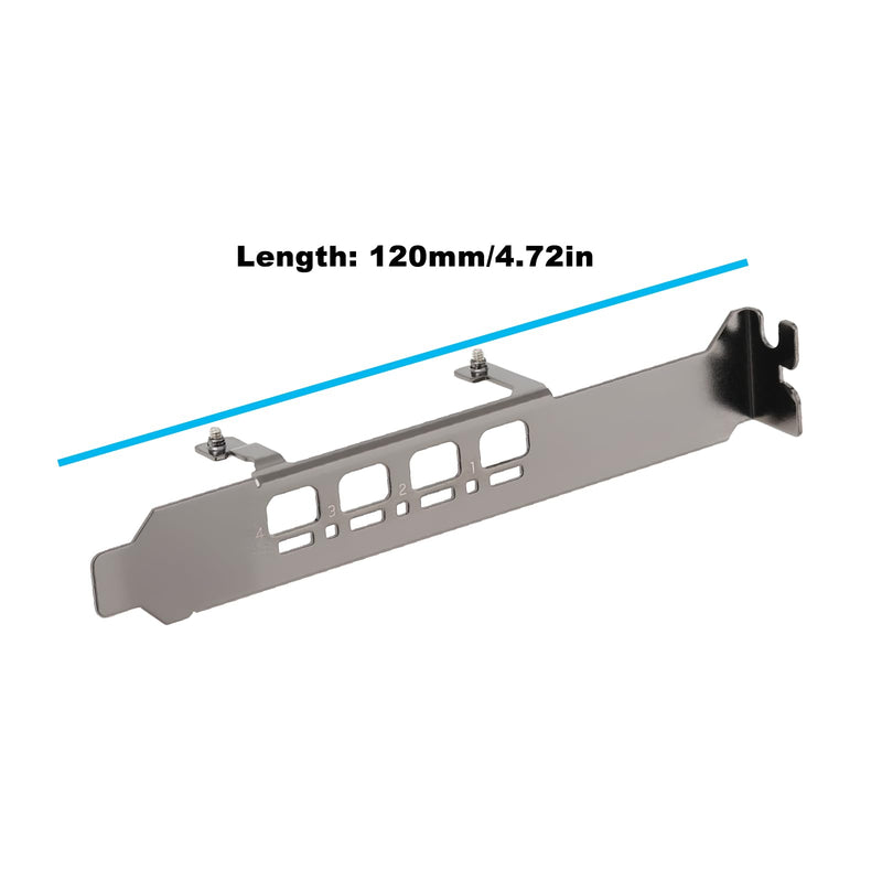 GPU High Profile Bracket 12cm Compatible with Nvidia RTX A1000 RTX A400