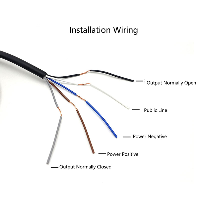 Hilitand Photoelectric Switch Diffuse Reflection Sensor Proximity Switch 24‑240V BEN300‑ for Level Detection, Level Control