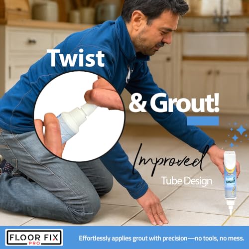 from Floor-Fix Pro Premixed Tile Grout Repair Kit, Light Gray
