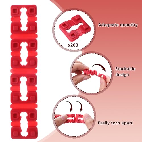 Outlet Spacers for Electrical Box, 200 Pcs, Red