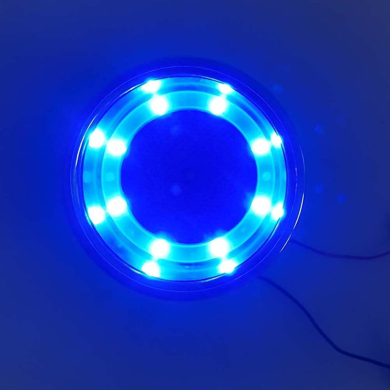 Blue LED Boat Cup Drink Holder,Stainless Steel Polished Cup Holder for Boat,12V,Water Proof for Marine Boat Rv Camper (4pcs)
