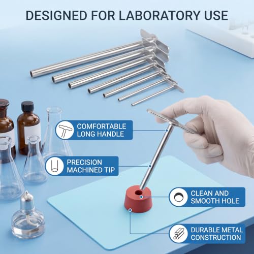 Manual Rubber Stopper Hole Puncher Laboratory Plug Drilling Perforator