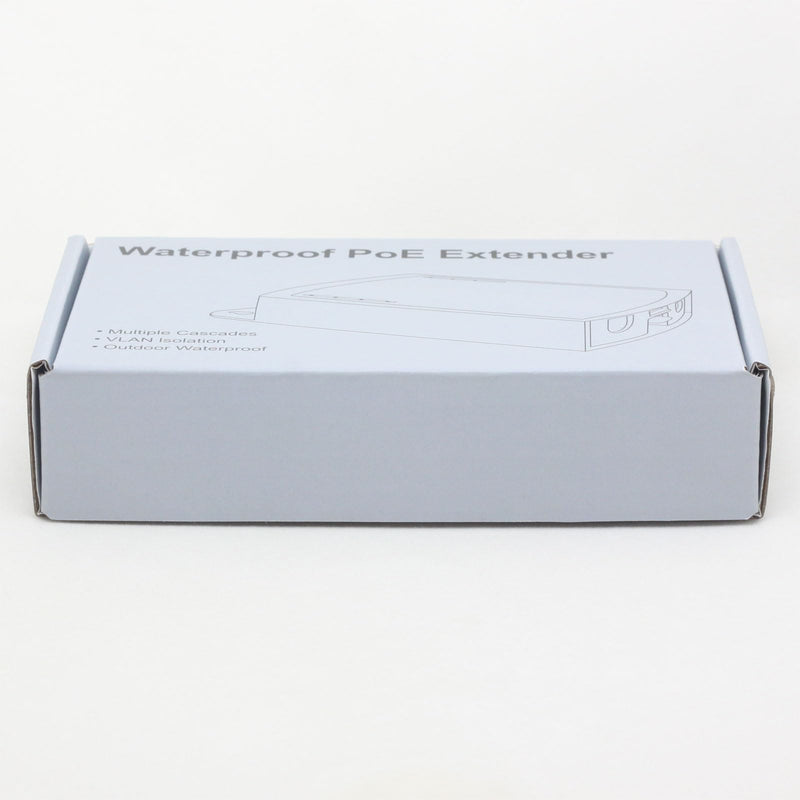 1 to 2 Port PoE Extender Cascade Repeater Outdoor Rainproof 3-Port PoE Switch