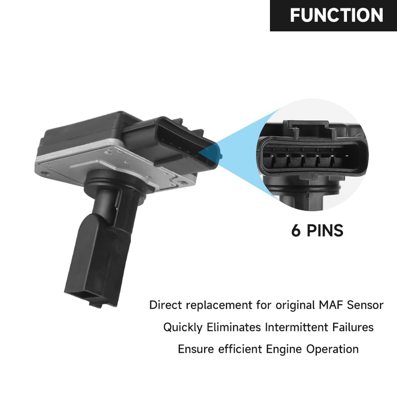 Mass Air Flow Sensor - MAF Sensor for Ford Escape 3.0L V6 2001-2007 & Explorer 4.0L V6 1999-2005 - Replace Part XF2F-12B579-AA