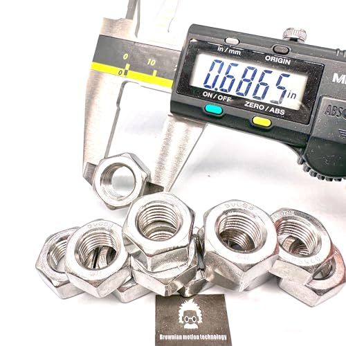Stainless Steel SS304 7/16"-20 UNF HEX NUT Unified National Fine Series (Pack of 25pcs, 7/16"-20 Hex nut) 25