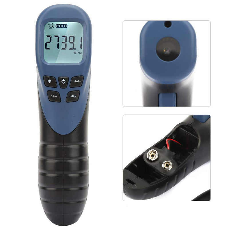 Digital Tachometer TL900 Automotive Non-Contact RPM Speed Meter Tach Gauge Tester, 2.5-99999RPM (Battery Not Included)
