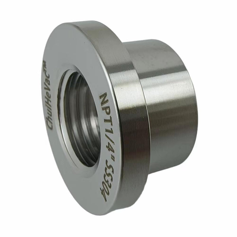 1/4" NPT Stainless Steel 304 Female Threaded Stepped Weld Bung with Top Head 1/4" NPT