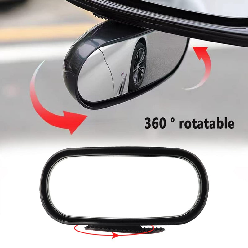 HD Blind Spot Car Mirror,Wide Angle Rearview Mirror with 360° Adjustment,Universal Car Essential Tool Fit for Cars,Truck,SUV