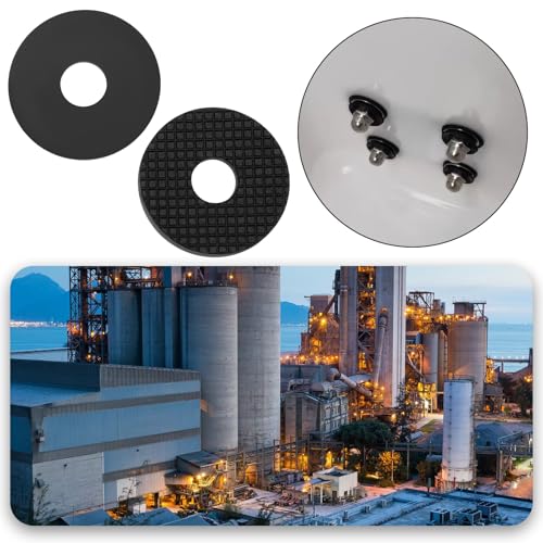 100pcs M8 Rubber Washers Rubber Flat Washers Round Sealing Washers 25.8mm OD x 8mm ID x 3mm Thick for Plumbing Industrial Machinery Home Use