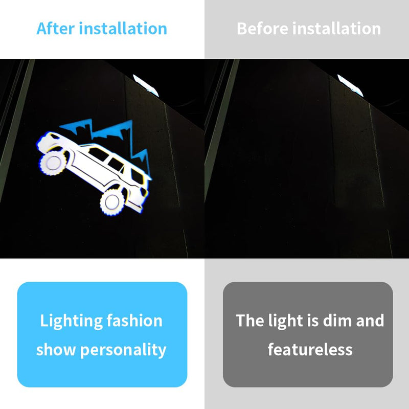 2 PCS LED Car Door Logo Lights Compatible for 4Runner 2010-present Courtesy Projector Laser Welcome Light Puddle Lamp Car Accessories (for 4Runner 2010-present-Blue) for 4Runner 2010-present-Blue