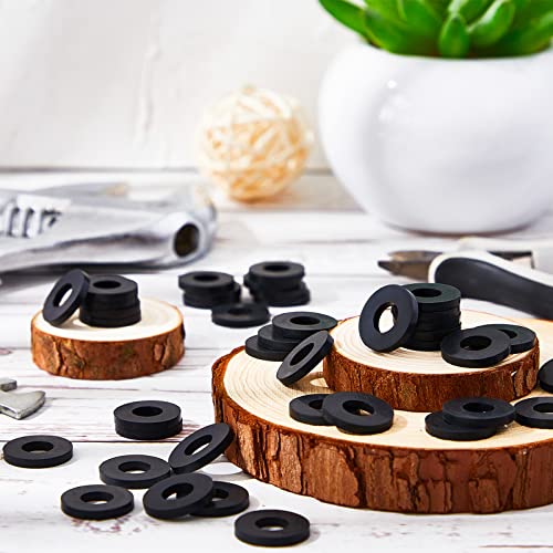 Fabbay 150 Pcs Rubber Washers 11/16 Od x 5/16 ID x 3/32 Inch