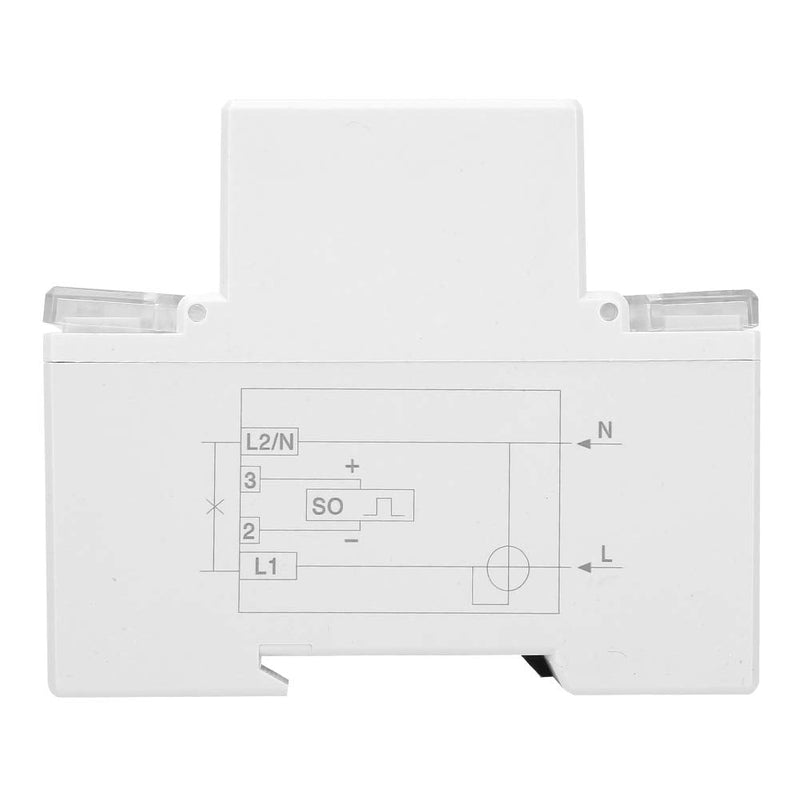Single Phase Two Wire Energy Meter 4P LED Din Rail Electricity Power Voltmeter Ammeter Voltage Amp Kwh Meter Multimeter