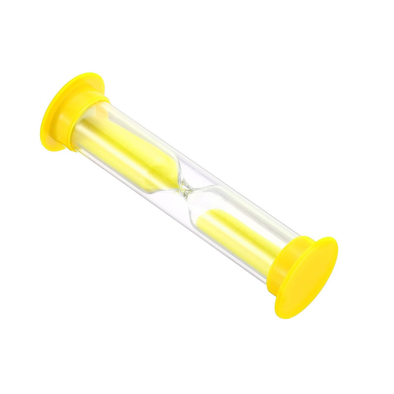 2 Minute Sand Timer, Acrylic Covered Hourglass Count Down Sand Clock Timer for Classroom, Games, Brushing Teeth, Exercising, Yellow (Pack of 48)