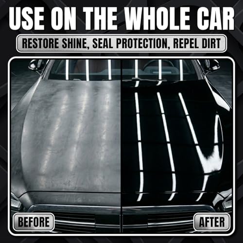 Black Scratch Remover – Car Scratch Repair & Swirl Remover for Vehicles – Deep Scratch Repair Compound & Polishing – Car Paint Repair Kit for Clear Coat & Paint Restoration – 8 oz with Towel Midnight black