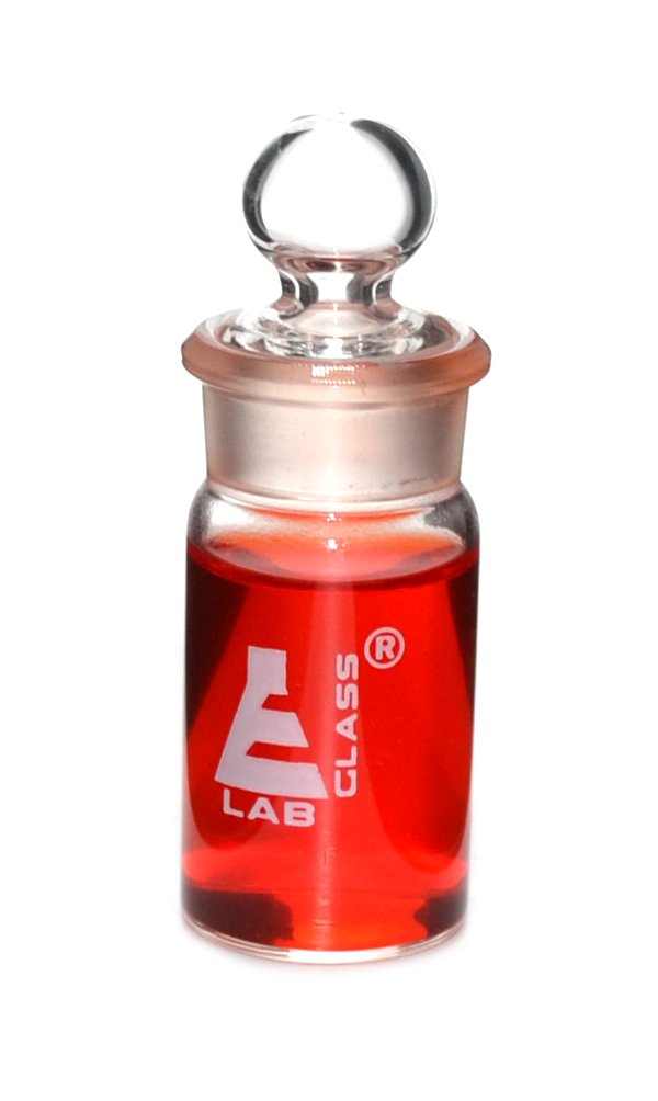 EISCO Weighing Bottle- Tall Form, Borosilicate Glass - 15mL - 25x50mm (Pack of 2) 0.5 Ounces (Pack of 2)