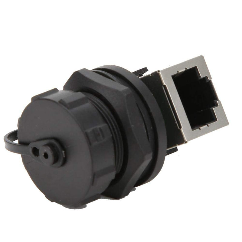 LiebeWH 2Pcs 8 Pin Waterproof Ethernet Coupler 90 Degree RJ45 Adapter Connector for Cat 6 Cables, Compatible with Computer, Router, Modem, Network Switch