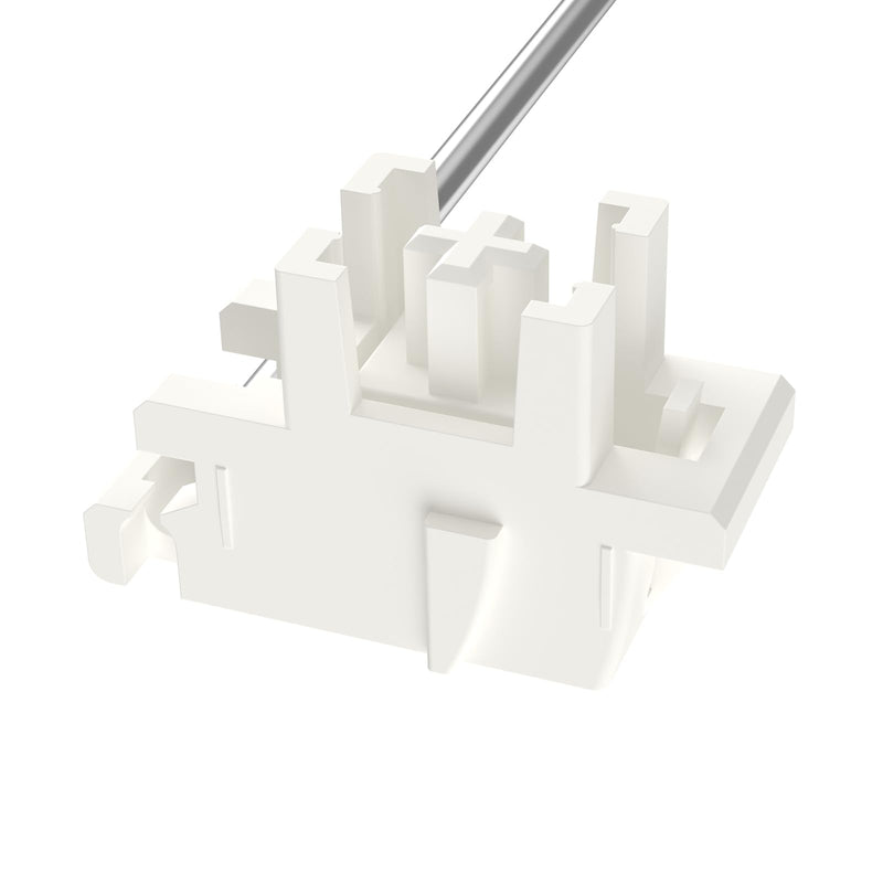  [AUSTRALIA] - DUROCK Plate Mount Stabilizer V3, Innovative Pre-Clipped Stem for Minimum Wire Wobble 2U 6.25U 7U Keyboard Stabilizers (V3 Cream Silver 100% Kit) V3 Plate Cream Silver