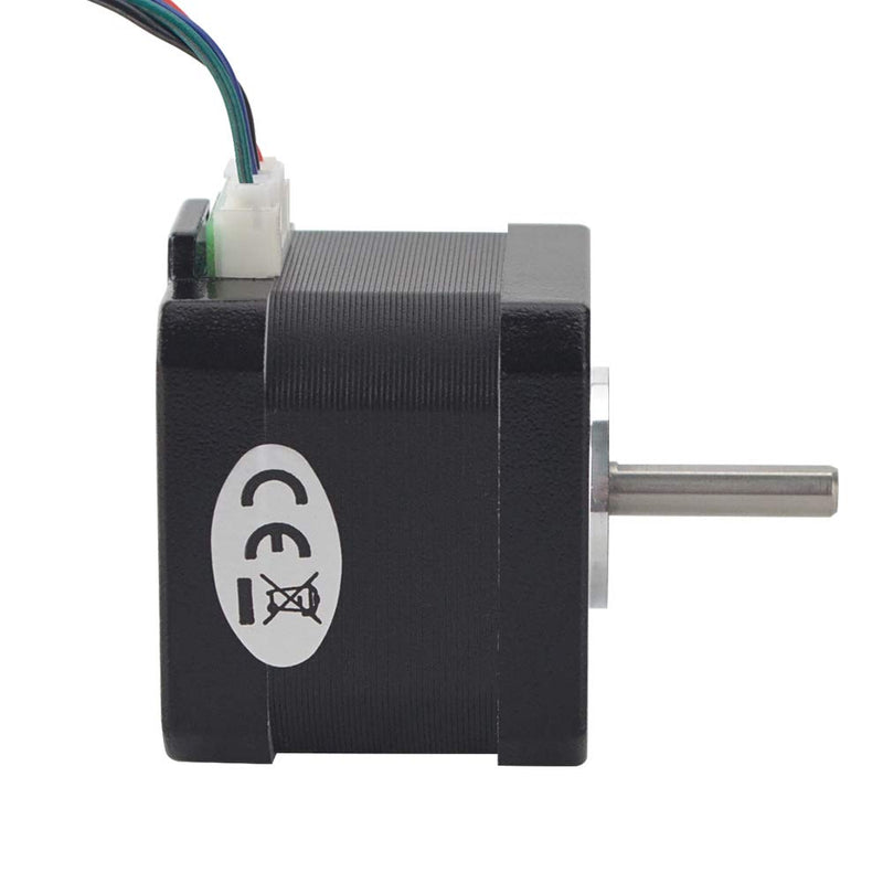 3 PCS Nema 17 Stepper Motor Full D-Cut Shaft 62oz-in 1.7A Bipolar 38mm 1.8deg 4-Lead for 3D Printer CNC 3