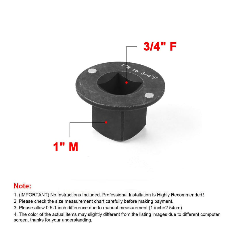 Low Profile Impact Socket Adapter Set, 4PC Drive Size Adapters for Tight Spaces, 3/4" to 1", 1/2" to 3/4", 1/2" to 3/8", 1/4" to 3/8"