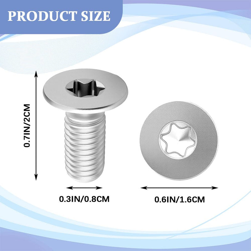 8PCS Brake Disc Rotor Screws, Brake Disc Bolts, Front and Rear Stainless Steel Retaining Screws, Auto Accessories Car Torx Rotor Countersunk Bolts for Buick Chevry GMC, Replace OEM# 11609271