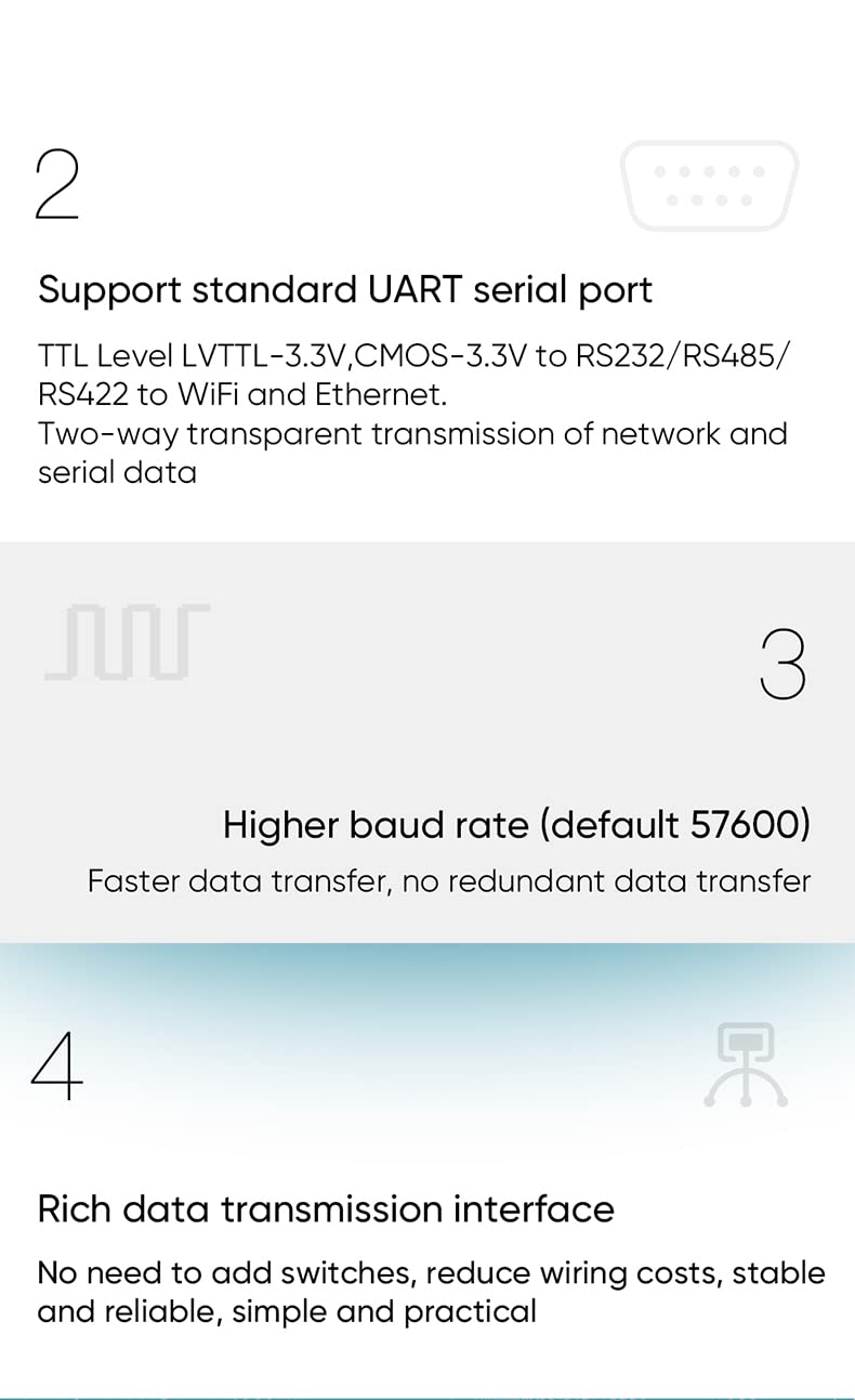 VONETS Industrial Dual Band 2.4GHz/5GHz WiFi Serial Port Server/WiFi Bridge Wireless Repeater Mini Router, WiFi Signal Extender Hotspot Cover for Medical Devices, AGV, Network Devices VAP11S-D232