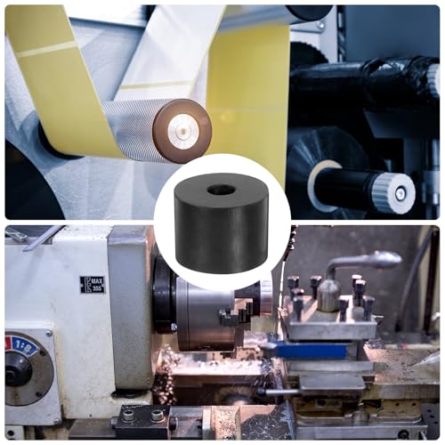uxcell 8Pcs 1-5/8" OD x 1/2" ID x 1-1/8" Thick Round Rubber Washers Flat Rubber Spacer Bushing for Home Appliances Cars Boat Accessories 1-5/8" OD x 1/2" ID x 1-1/8" Thickness 8