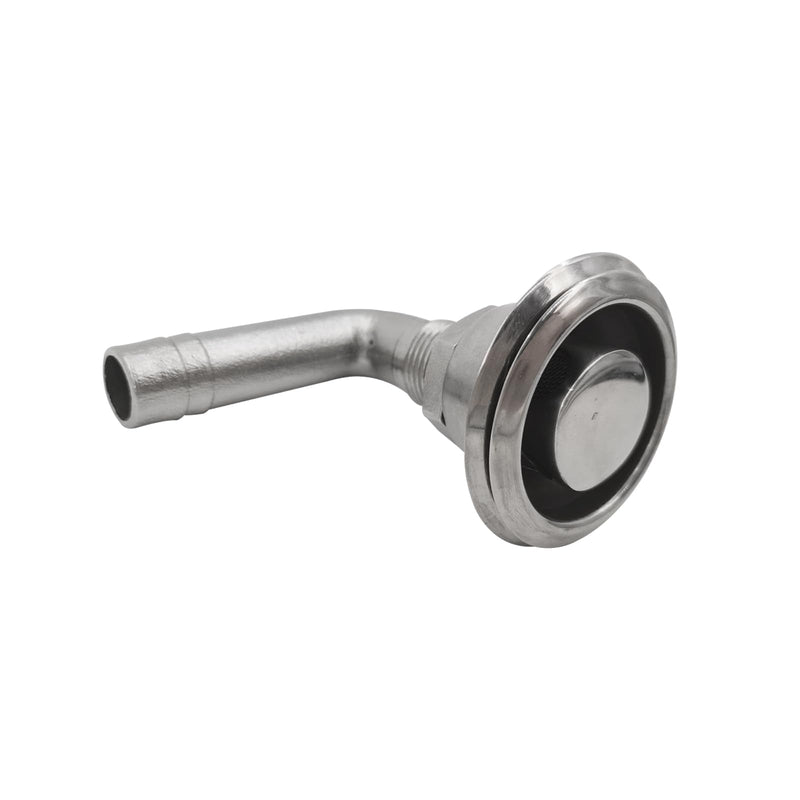ISURE MARINE Boat Gas Fuel Vent for 5/8" Hose Universal 90°Stainless Steel Marine Boat Flush Mount Fuel Gas Tank Vent
