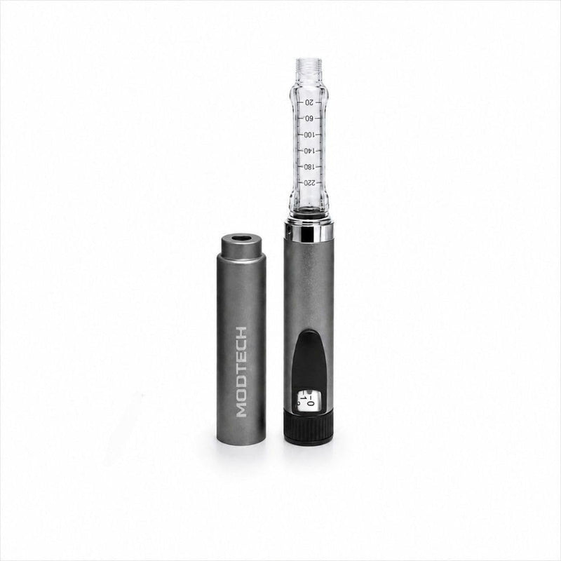 V2 Premium Metal Research Pen with Precision Dial Up to 60 Units - Professional Laboratory Instrument with Aluminum Body & Adjustable Mechanism (Silver) - MODTECH Silver