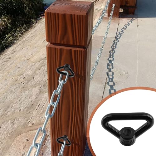 Antrader Lifting Eye Nut,M12 Triangle Ring Shape Lifting Eye Threaded Nut M12