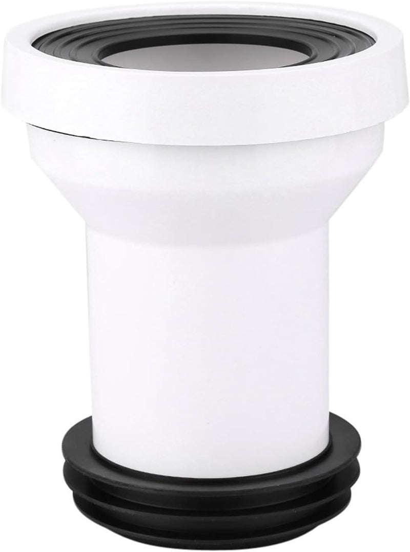 Toilet Drain Pipe Adapter, Plastic Toilet Sewer Drain Pipe Installation Sealing Fitting Accessory Connection Part for Bathroom Toilet