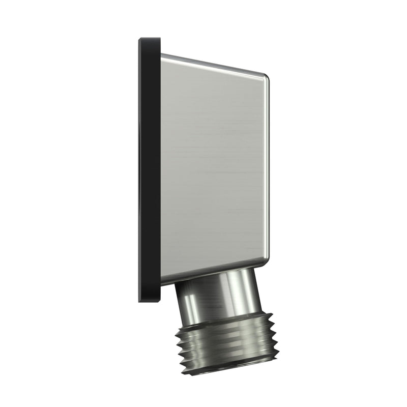 Wall Mounted Supply Elbow, Wall Elbow for Hand Shower, Solid Brass Wall Supply Elbow, Check Valve Included (Brushed Nickel) Brushed Nickel