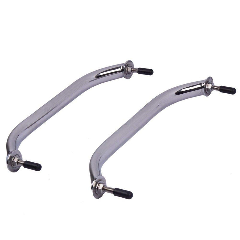 Hoffen 12Inch Boat Grab Bar, Stainless Steel Oval Grab Handle Handrail Multipurpose Hardware (2pcs)