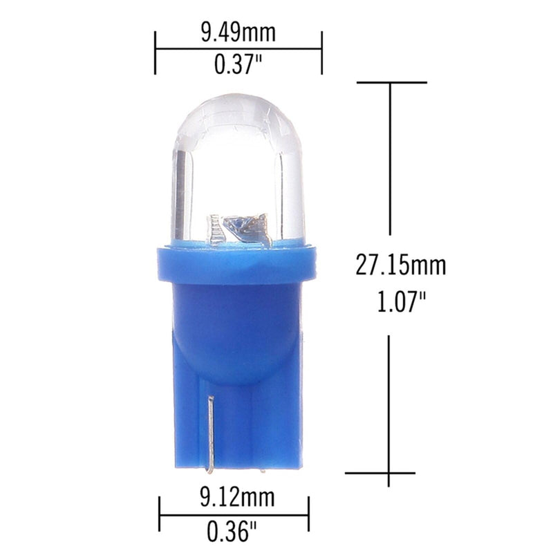 cciyu 10pcs T10 194 168 2825 Wedge SMD Led Bulbs Instrument Cluster Light Panel Gauge Lamp Blue