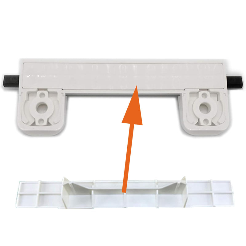Toilet Seat Hinge Kit for Elongated Toilet Seat Compatible with Kohler 1150464-0, Slow and Quiet Close Design, White