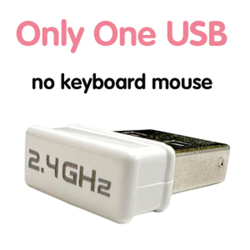 MOFII 2.4G Wireless Keyboard and Mouse Set USB Receiver