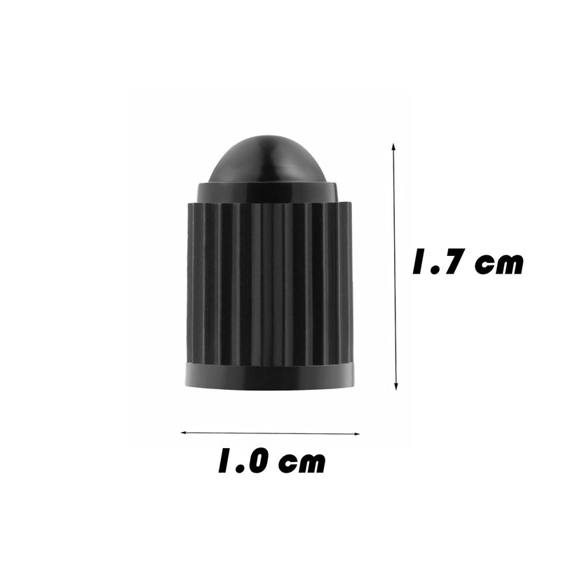 KURAMI Tire Valve Stem Caps 200 Pcs,Black Plastic Valve Caps with Sealing Ring,Valve Stem Caps General for Cars,Bicycles,Motorcycles,Trolleys and Trucks black