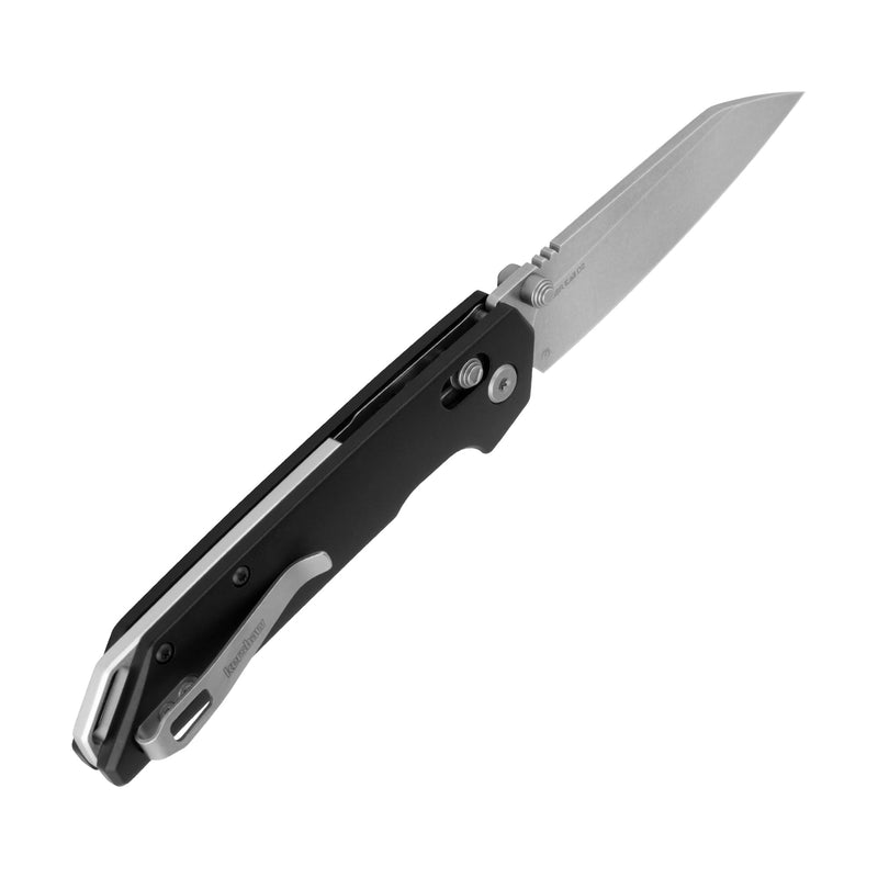 Kershaw Iridium Reverse Tanto Folding Pocket Knife, Sleek 3.4 inch D2 Steel Blade, DuraLock Locking Mechanism, Aluminum Handle, Designed in the USA Lock