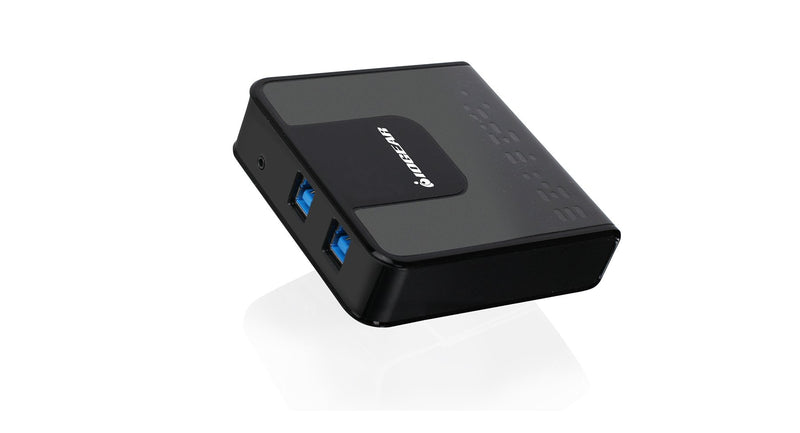 IOGEAR 4x2 USB 3.0 Peripheral Sharing Switch - Share 4 USB Devices Between 2 Computers - LED Indicators - Cables n Remote Included - PC - MAC - Printer - Scanner - Mouse/Keyboard and More - GUS432 2X4