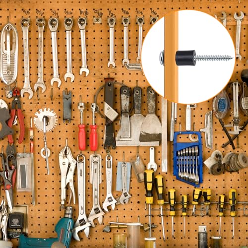 Eagles Pegboard Mounting Kit 96 Spacers 96 Screws 96 Steels Washers, Silver