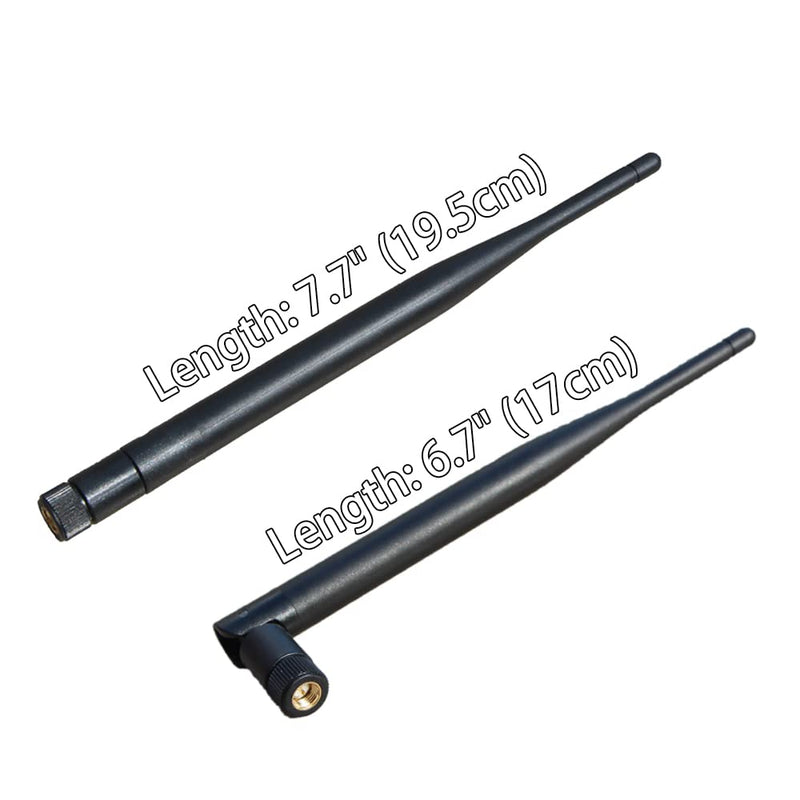 Universal 2.4ghz Band 7DBI high gain Antenna Accessories SMA Interface for WiFi Wireless Network Router Surveillance Cameras and Other Wireless Devices (1 Pack of 3pcs)
