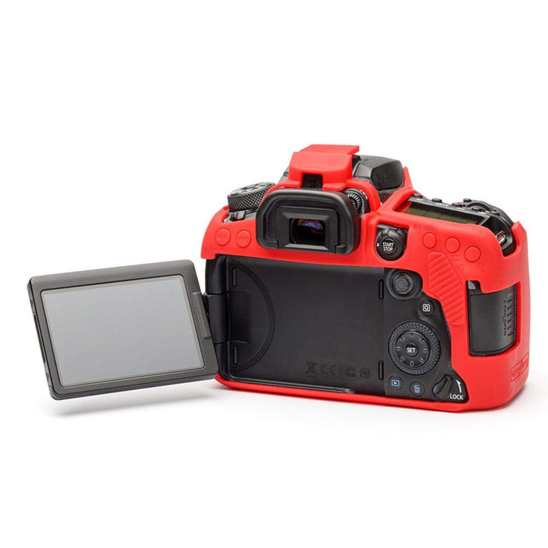 easyCover Silicone Protection Cover for Canon 90D Camera, Red