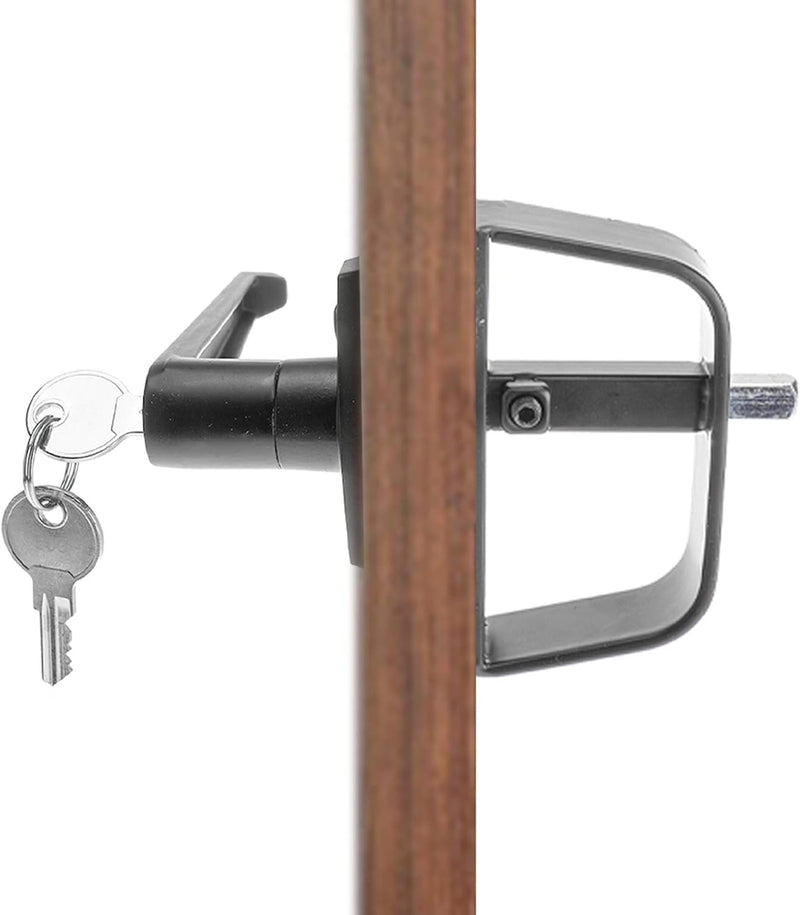 Yaegoo 2 Pack 4-1/2" Stem Shed Door Lock T-Handle Lock Kit, 2 Keys Each Lock Latch, Shed Door T Handle Lock, Storage Barn Shed Door Hardware Lock Set (4.5 Inch) 4.5 Inch