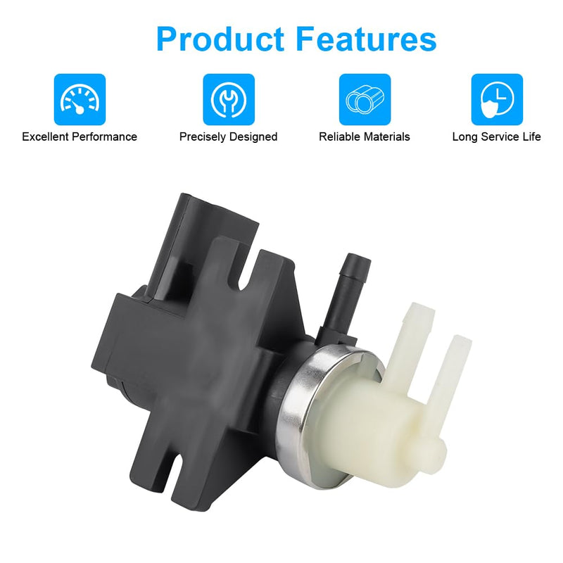 Turbo Boost Pressure Vacuum Control Solenoid Valve Compatible with Audi A3 VW Beetle Golf Jetta Passat Replacement for 1K0906627A 1K0906627B 1J0906627B VS198 1K0-906-627A 1J0-906-627-B