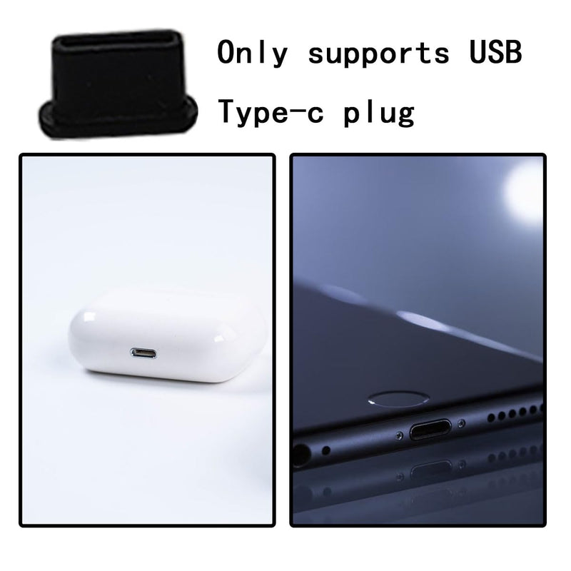 100 Pack Silicone USB C Dust Plug, Phone Plugs for Charging Port | Port Protector Cap for Cell Phone, Charger Jack Cover for Most Smartphones