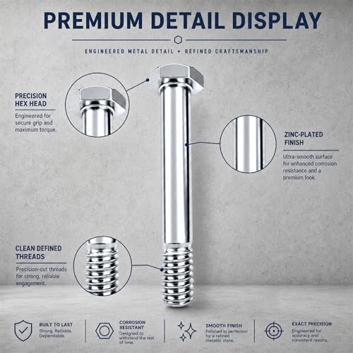 100 PCE Caster Wheel Bolt Kit 5/16-18x2 inch for Trolley 100