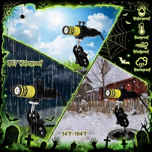 Aurelema 1 Pack Green Laser Halloween Module Generator with Timer,Green