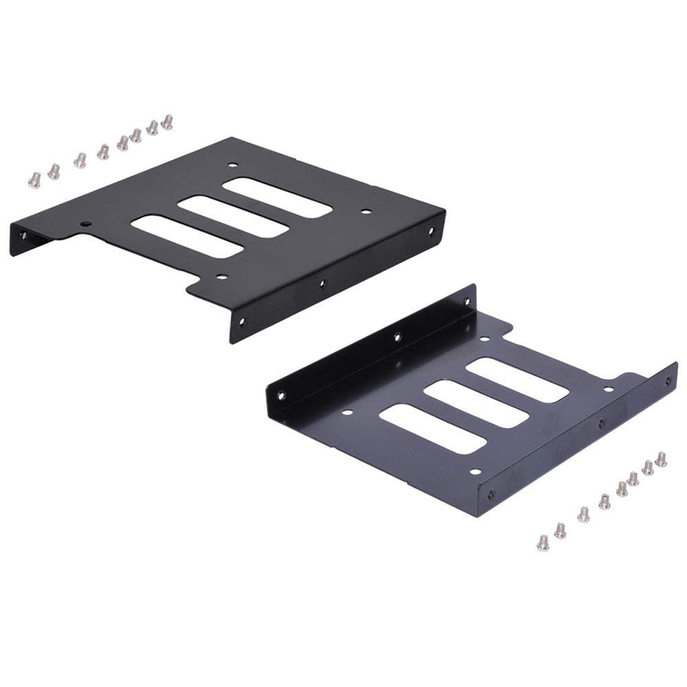 2.5" to 3.5" SSD HDD Hard Drive Adapter Bay Holder Mounting Bracket (2 Pack) 2 Pack