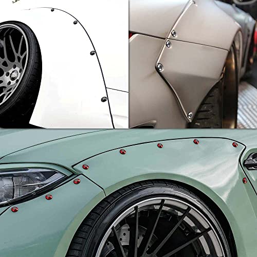 M6 Black Anodized Aluminum Washer Fender Flare Hardware Kit 48