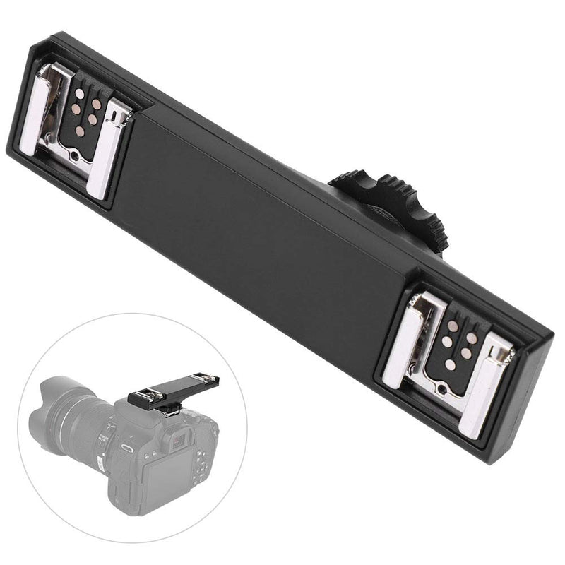 Hot Shoe Splitter, Hot Shoe Flash Light Bracket Ultralight Hot Shoe Extension Bar Mount Hot Shoe Mount Plate Adapter for SLR Camera Camcorder (for SLR (for