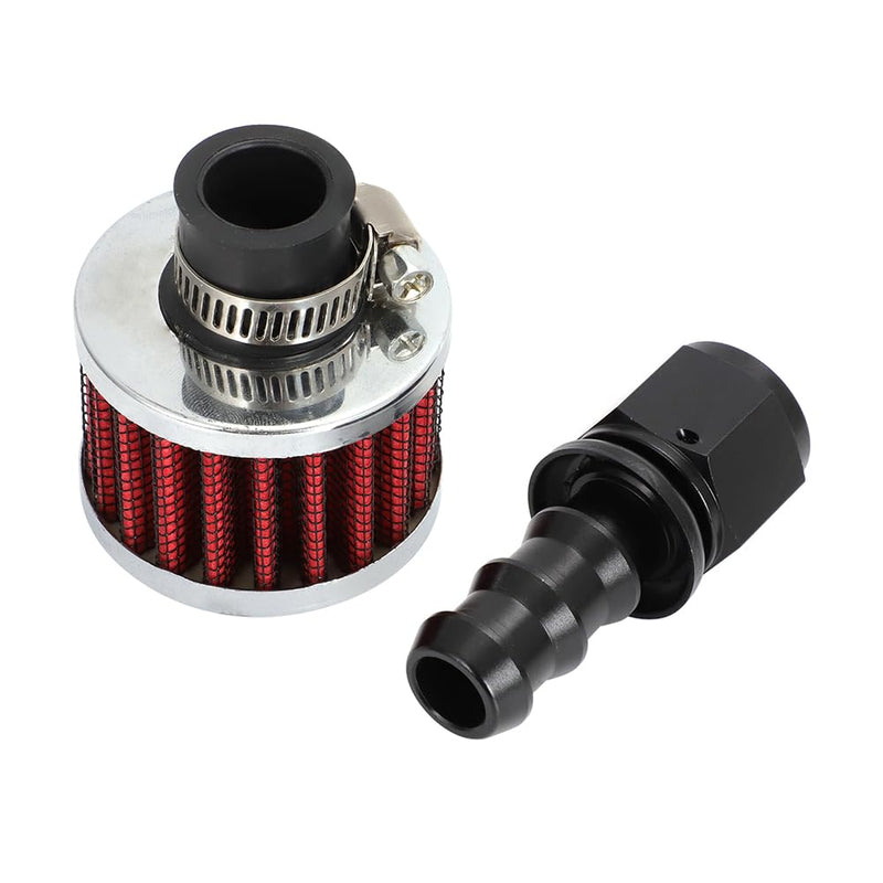 AUTOVIC 10AN Female Fitting Kit with Filter for Fuel Cell Breather/Vent 10 AN